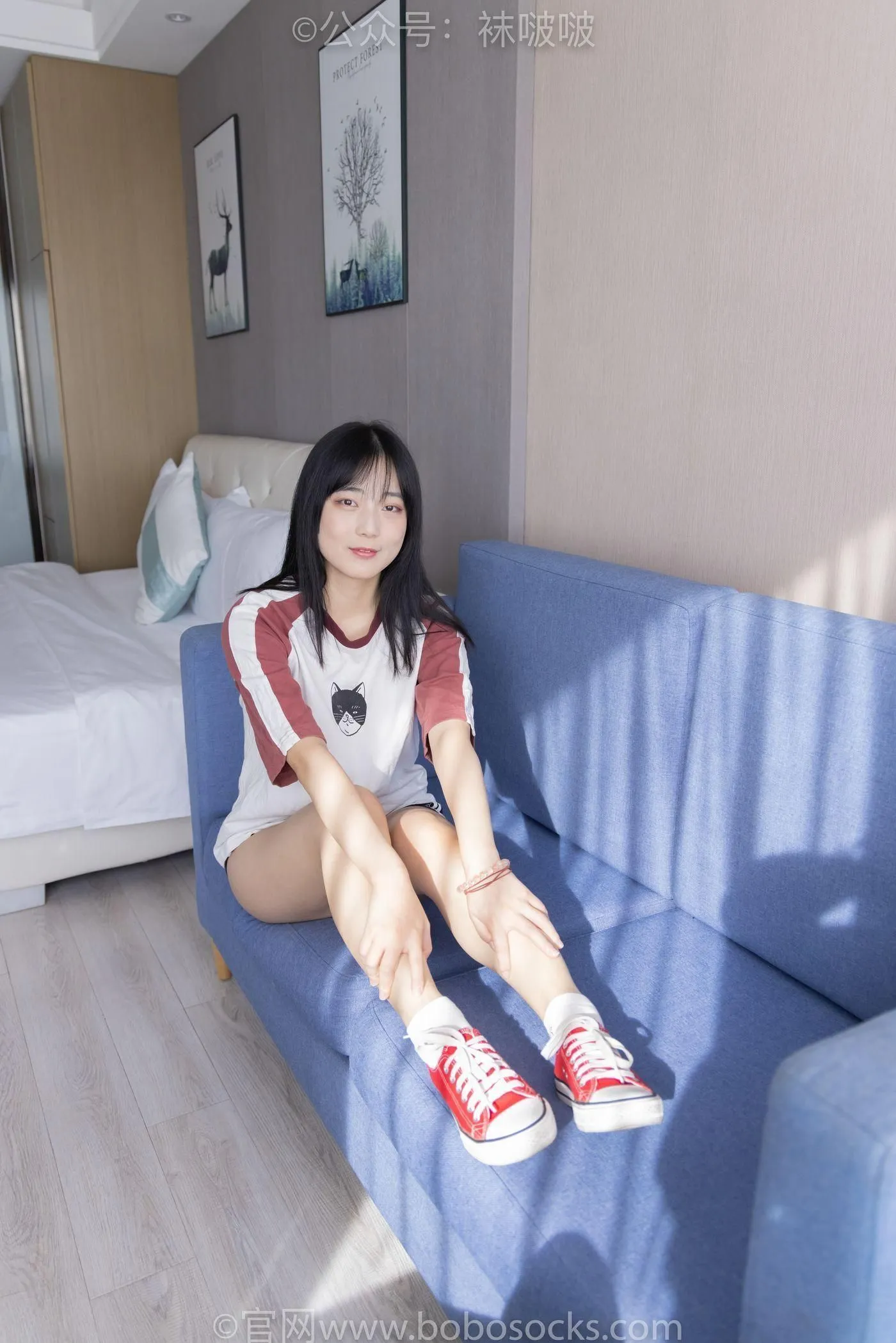 [BoBoSocks袜啵啵]NO.036 菠萝-帆布鞋、白棉袜、裸足 [138P]插图4